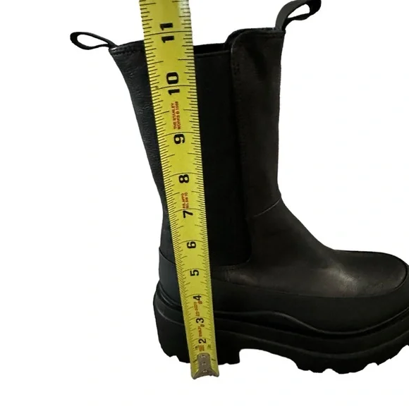 LITA By Ciara Chelsea Mid High Leather Black Boots for Women, SZ. EU 36 / US 5.5 - Picture 6 of 15